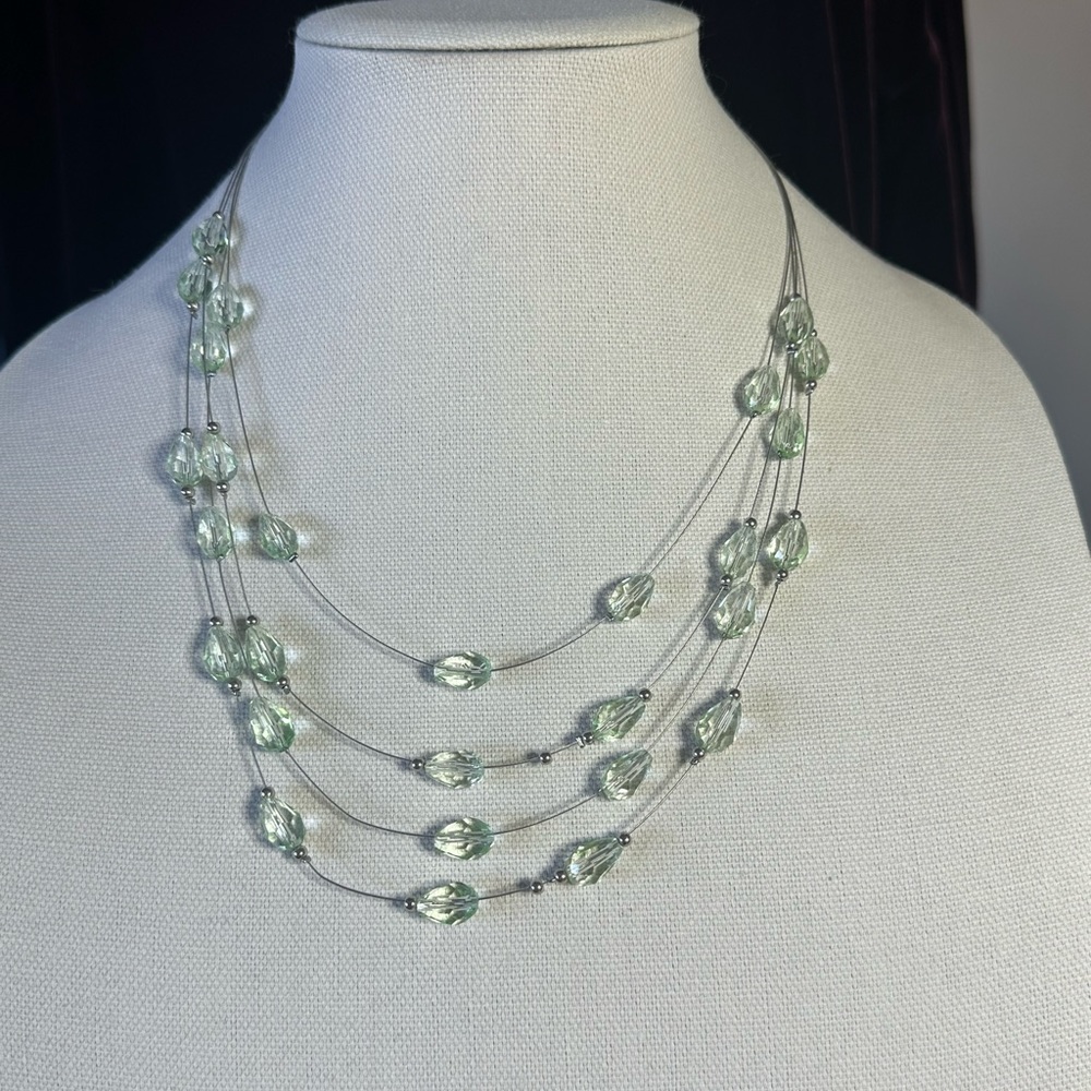 Mint color necklace